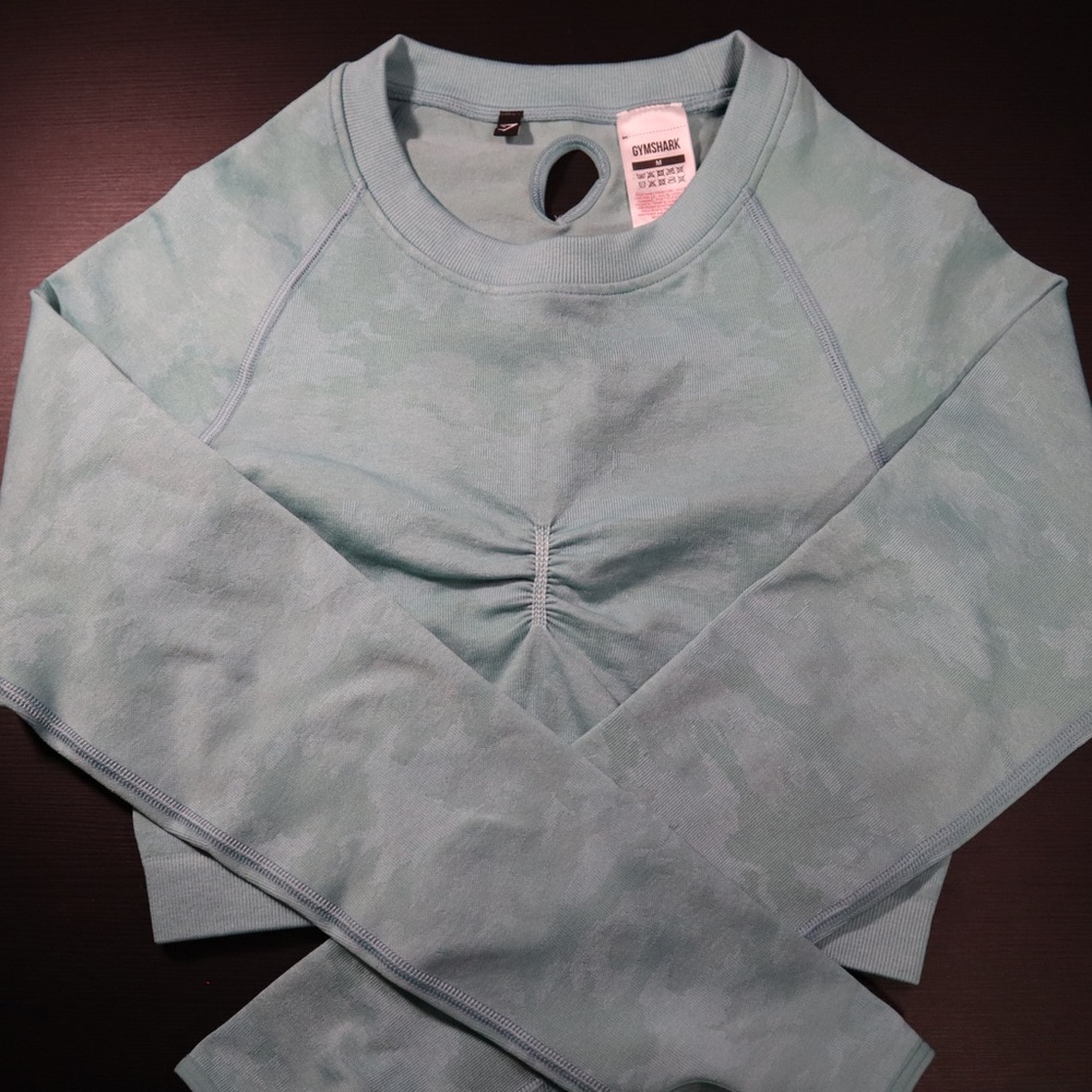 GYMSHARK Camo Crop Top | Sz. Medium